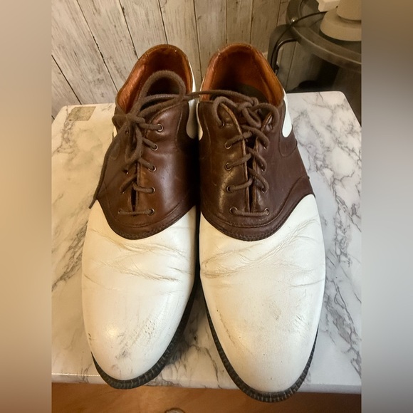 Nike Air Kempshall Last Saddle Golf Shoes Mens White Brown Size 11.5 main image 10